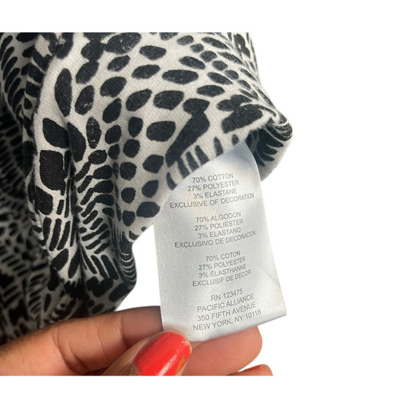 Jones of New York Zip Up Cardigan Women Size 2X Black and White Pattern Casual - Picture 8 of 14